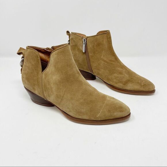 Franco Sarto Suede Pointed Toe Booties Size 6 - Picture 1 of 6